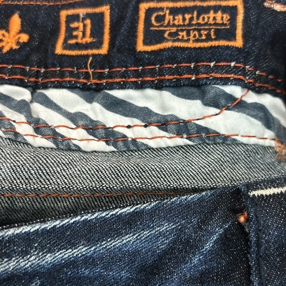 New ROCK REVIVAL Charlotte Capri Jeans Size 31 - Picture 9 of 13